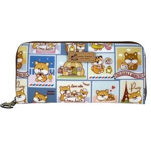 Waterproof Shiba Long Wallet Fits Phone & Bills